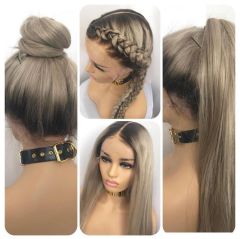 BLONDE UPDO PONYTAIL FULL LACE WIG