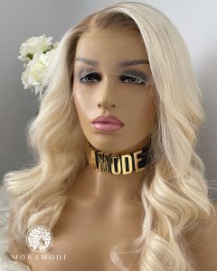 CINDY, ROOTED, LIGHT PLATINUM BLONDE CUSTOM DELUXE, LACE WIG