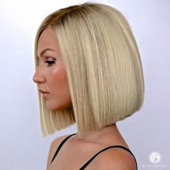 STELLA BLONDE ROOTED BOB, CUSTOM DELUXE LACE WIG