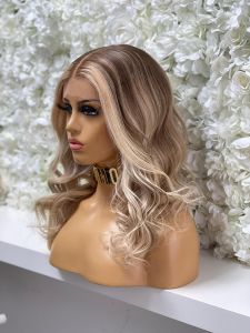 HOLLY, WARM BLONDE BALAYAGE, CUSTOM DELUXE LACE WIG
