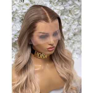 KHLOE INSPIRED, LIGHT BLONDE, ROOTED, DELUXE LACE WIG