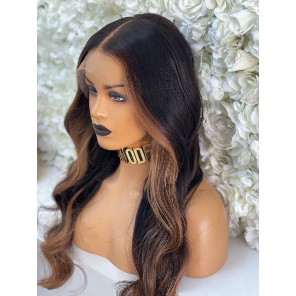 The wig company Basics Cassie large 22.5 color #10 brunette  adjustable Scarlett Large Cap - Lace Front Wig by Jon Renau main image 2