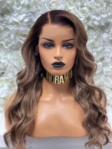 LEXY, MEDIUM BLONDE / DARK ROOTED, CUSTOM DELUXE LACE WIG