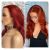 FLAME, SCARLET / CRIMSON RED DELUXE WIG