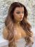 STEPHANIE, DARK ROOTED HONEY BLONDE BALAYAGE, DELUXE LACE WIG