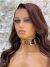 DANA CHESTNUT BROWN w/ HONEY BLONDE HIGHLIGHTS PREMIUM LACE WIG
