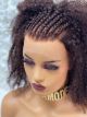 BRAIDED AFRO KINKY FULL LACE WIG