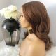 custom deluxe lace ginger wig side view