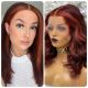 DIVA, ROSE RED MONEYPIECE HIGHLIGHT, DELUXE LACE WIG
