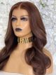 BELLE, NATURAL BROWN, DELUXE LACE WIG