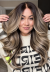 DANA CHESTNUT BROWN w/ BLONDE HIGHLIGHTS LACE WIG