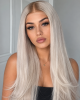 ICY, PEARL BLONDE WITH DARK BLONDE ROOTS, DELUXE LACE WIG