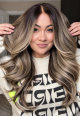 DANA CHESTNUT BROWN w/ BLONDE HIGHLIGHTS LACE WIG