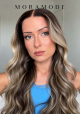DANA CHESTNUT BROWN w/ BLONDE HIGHLIGHTS LACE WIG