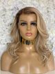 BRITNEY, ROOTED BLONDE W/ HIGHLIGHTS LOWLIGHTS, DELUXE LACE WIG