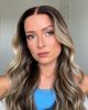DANA CHESTNUT BROWN w/ BLONDE HIGHLIGHTS LACE WIG