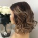 PETRA, BROWN, BLONDE WAVY BOB CUT, DELUXE LACE WIG