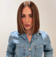 PETRA, BROWN, BLONDE WAVY BOB CUT, DELUXE LACE WIG