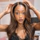 SHARDAE, BRUNETTE WITH MONEYPIECE HIGHLIGHTS, DELUXE LACE WIG