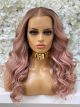 PARIS, ROSE GOLD, DARK BLONDE ROOTS, DELUXE LACE WIG