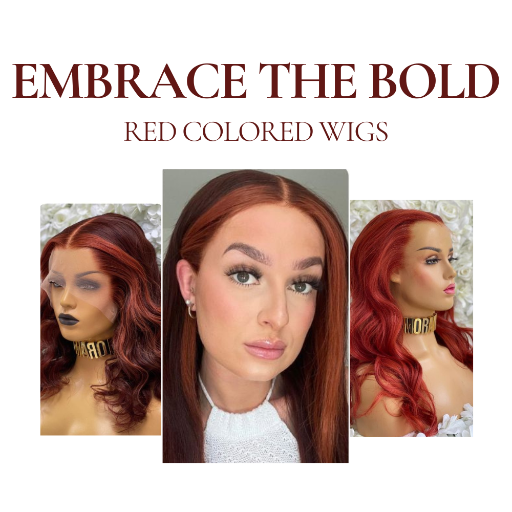 red colored wigs