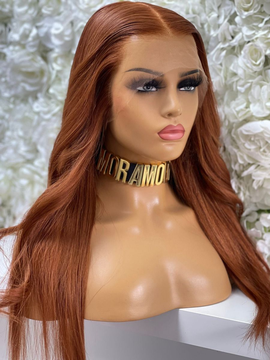 ginger brown invisible lace wig